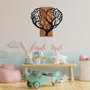 Wallity Brain Tree - Escultura de pared en Nogal y Negro